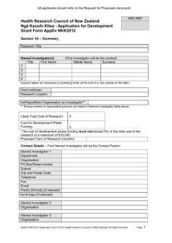Ngā Kanohi Kitea - Application for Development Grant Form AppDv