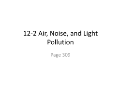 12-2 Air, Noise, and Light Pollution