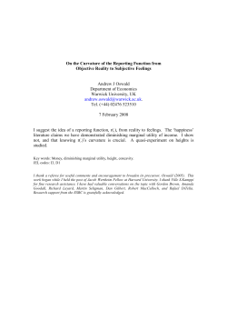 On the Curvature of the Reporting Function from