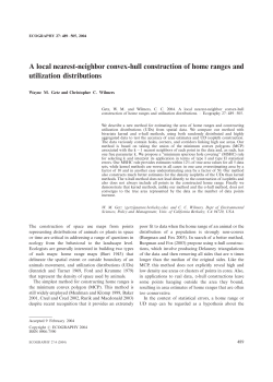 A local nearest-neighbor convex-hull construction of home ranges