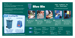 Tenement Recycling Leaflet
