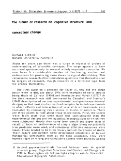 The future of research on cognitive structure and conceptual change