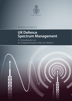 Uk Defence Spectrum Management