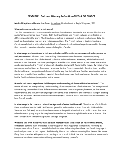 EXAMPLE: Cultural Literacy Reflection