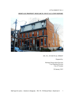 ATTACHMENT NO. 4 HERITAGE PROPERTY