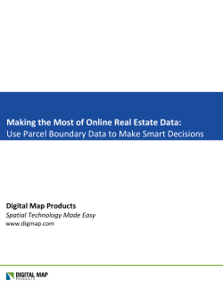 Making the Most of Online Real Estate Data: Use Parcel Boundary