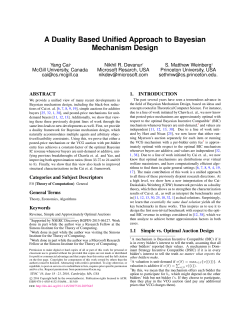 A Duality Based Unified Approach to Bayesian Mechanism Design