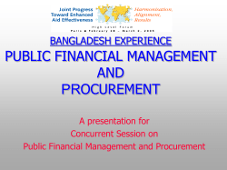 public financial management and procurement: the