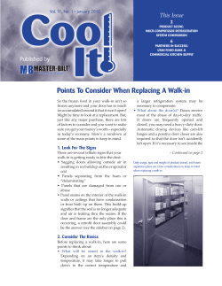 Points To Consider When Replacing A Walk-in - Master-Bilt