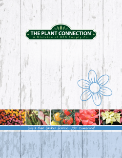 Bfg`s Plant Broker Service...Get Connected!