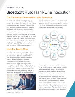 BroadSoft Hub: Team
