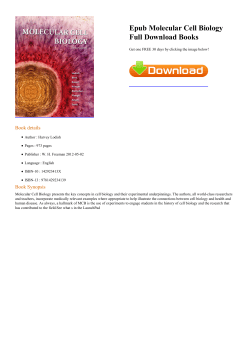 Epub Molecular Cell Biology Full Books