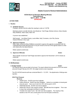 President Jennifer Schmitz called the meeting to order at 1:30 PM.