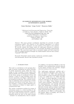 ON ROBUST RENDEZVOUS FOR MOBILE AUTONOMOUS