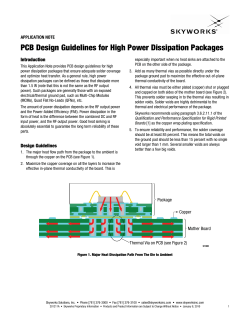 PCB Design Guidelines for High Power Dissipation