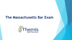 The Massachusetts Bar Exam