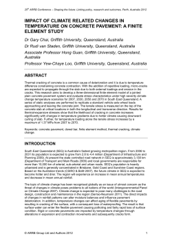 Impact of climate related changes in temperature on concrete