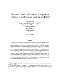 Existence Proofs in Nonlinear Endogenous Theories of the