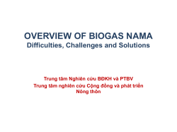T*NG QUAN V* BIOGAS NAMA Kh&oacute; kh*n, th&aacute;ch th*c v&agrave; h**ng gi*i