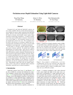 Occlusion-aware Depth Estimation Using Light-field