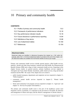 Chapter 10 Primary and community health