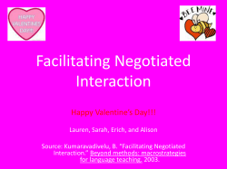 Facilitating Negotiated Interaction