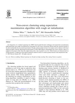 Non-convex clustering using expectation maximization algorithm