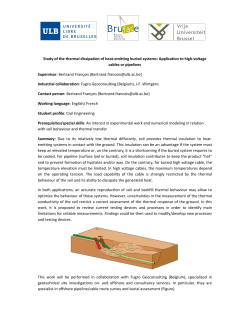 Study of the thermal dissipation of heat