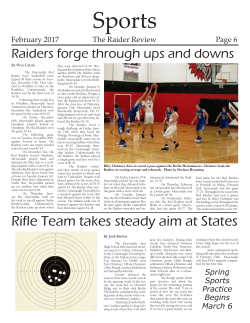 Rifle Team takes steady aim at States