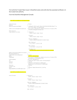 First verify the Trusted Token Issuer in SharePoint exists and verify