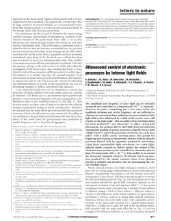 Attosecond control of electronic processes by intense light