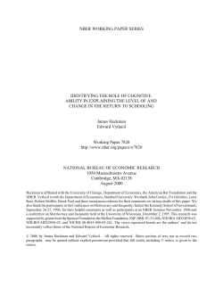 Identifying the Role of Cognitive Ability in Explaining the Level of