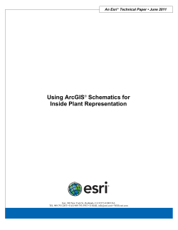 Using ArcGIS Schematics for Inside Plant Representation