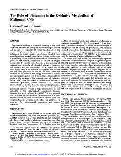 The Role of Glutamine in the Oxidative