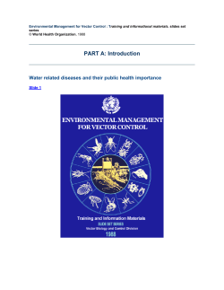 PART A: Introduction - World Health Organization