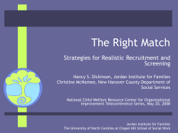 The Right Match - Muskie School of Public Service