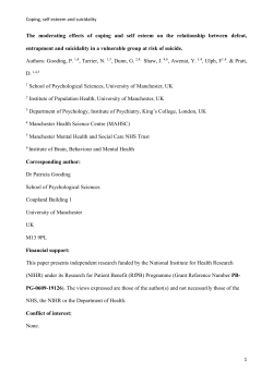 Coping and self esteem FINAL July 7th 2015 for EurPsych