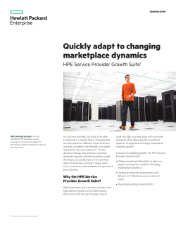 HPE Service Provider Growth Suite