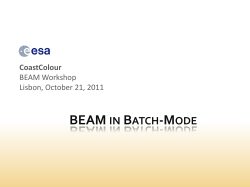 BEAM batch-mode - Brockmann Consult