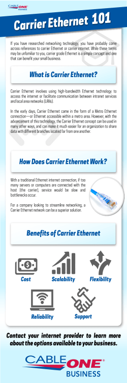 carrier ethernet - Cable ONE Business