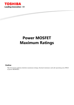Power MOSFET Maximum Ratings