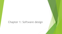 Chapter 1 - Software Design