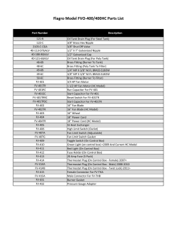 Flagro Model FVO-400/400HC Parts List