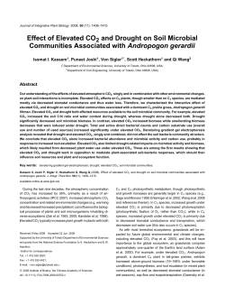 Effect of Elevated CO2 and Drought on Soil Microbial Communities