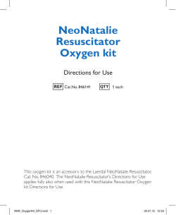 NeoNatalie Resuscitator Oxygen kit