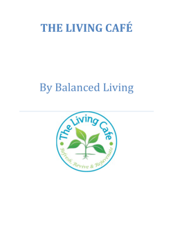 THE LIVING CAF&Eacute; By Balanced Living