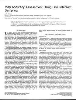 Map Accuracy Assessment Using Line Intersect Sampling