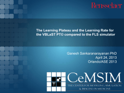 Learning Curve Study - The Association for Surgical Education