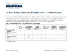 MSFE LEPG Rubric
