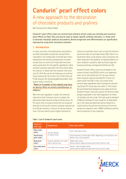 Candurin® pearl effect colors